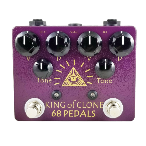 ギター king of clone 68pedals 68 Pedals King of Clone Dual Overdrive Pedal